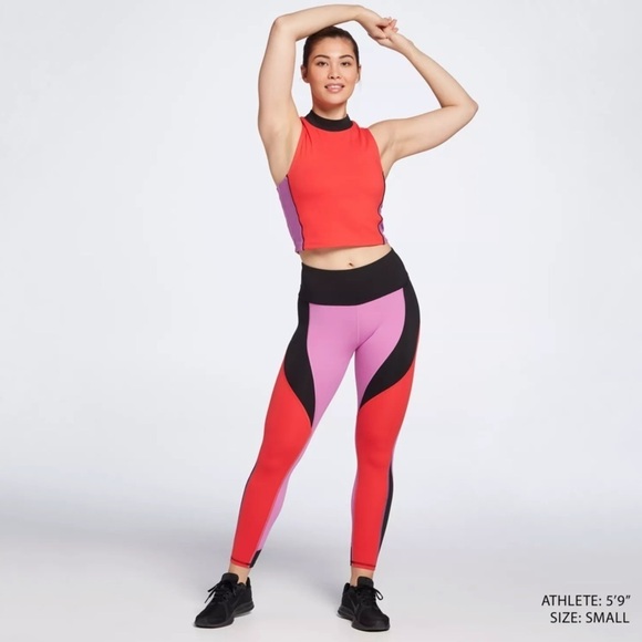 DSG Tank & Leggings Bundle Momentum High Rise 7/8 Performance Mock Neck Crop - Picture 2 of 16